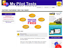 Tablet Screenshot of mypilottests.com